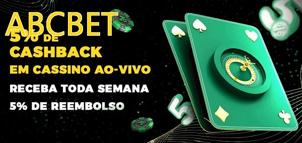 Promoções do cassino ao Vivo ABCBET